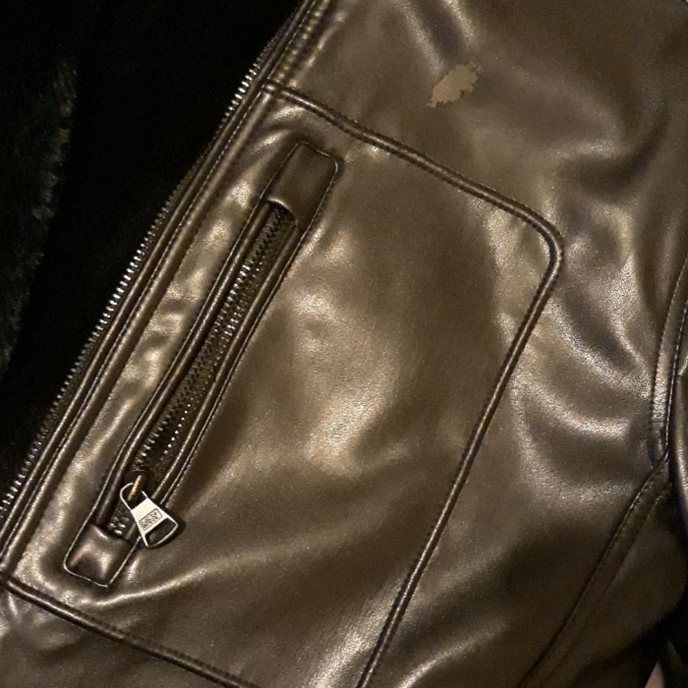 Marc New York Polyleather Riding Jacket - Picture 3 of 4